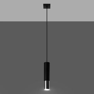 Hanglamp | 1 | Zwart met zilveren buitenzijde | Luxe LED Livolo Nederland B.V.