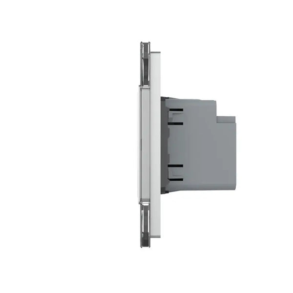 Livolo | Grijs | SR+SR | Wandcontactdoos | USB + USB type C oplader Livolo Nederland B.V.