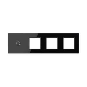 Livolo | Zwart | 1+SR+SR+SR | Glasplaat | Combinatie Livolo Nederland B.V.