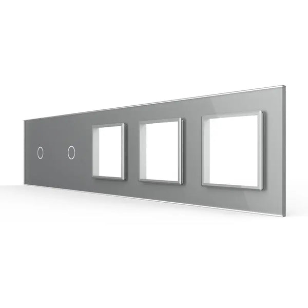 Livolo | Grijs | 1+1+SR+SR+SR | Glasplaat | Combinatie Livolo Nederland B.V.