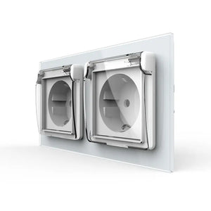 Livolo | Wit | SR+SR | Wandcontactdoos | IP44 Livolo Nederland B.V.