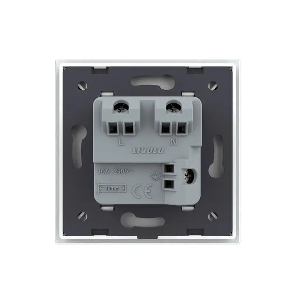 Livolo | Wit | SR | Wandcontactdoos | Zonder randaarde | IP44 Livolo Nederland B.V.