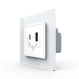 Livolo | Wit | SR | USB + USB type C oplader Livolo Nederland B.V.