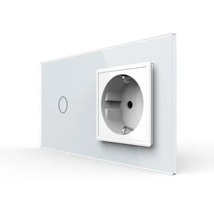 Livolo | Wit | 1+SR | Aan/Uit | Slimme schakelaar met wandcontactdoos | Smart Home Livolo Nederland B.V.