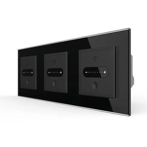 Livolo | Zwart | SR+SR+SR | Slide-Dimmer | Smart Home Livolo Nederland B.V.