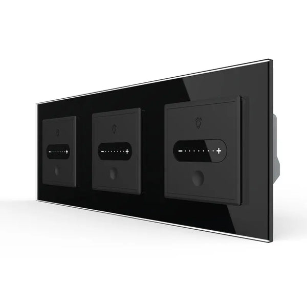 Livolo | Zwart | SR+SR+SR | Slide-Dimmer | Wisselschakelaar | Smart Home Livolo Nederland B.V.