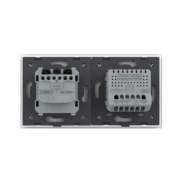 Livolo | Wit | 2+SR | Aan/Uit | Schakelaar | Wandcontactdoos | Chrome frame Livolo Nederland B.V.