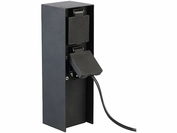 Buiten Wandcontactdoos | Zwart | 2 Stopcontacten | Waterdicht Livolo Nederland B.V.