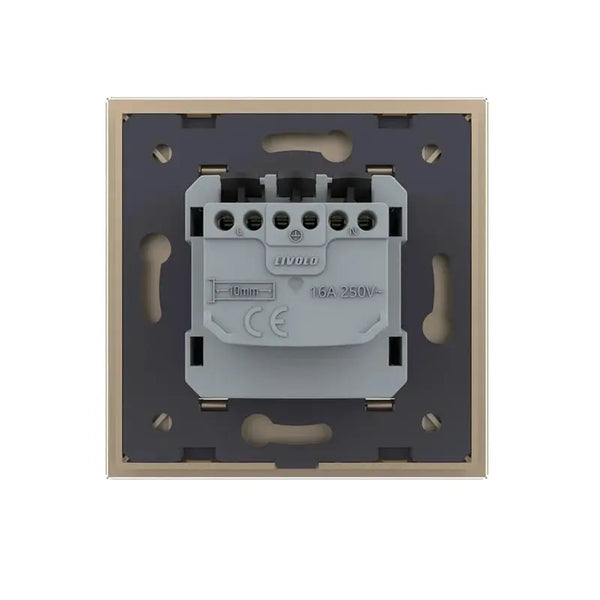 Livolo | Goud | SR | Wandcontactdoos | IP44 Livolo Nederland B.V.