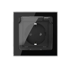 Livolo | Zwart | SR | Wandcontactdoos | IP44 Livolo Nederland B.V.