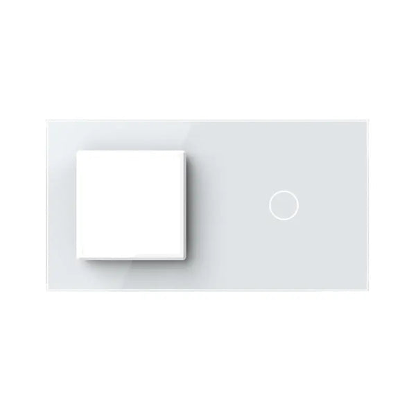 Livolo | Wit | SR+1 | Glasplaat | Combinatie Livolo Nederland B.V.