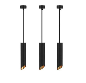 Hanglamp | 3 | Zwart met gouden binnenzijde | Luxe LED Livolo Nederland B.V.