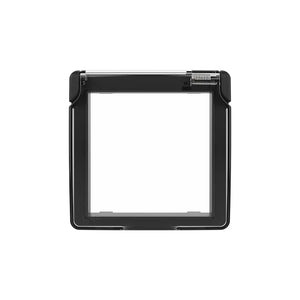 Livolo | Zwart | SR | Spatwaterdicht IP44 | Klapdeksel Livolo Nederland B.V.