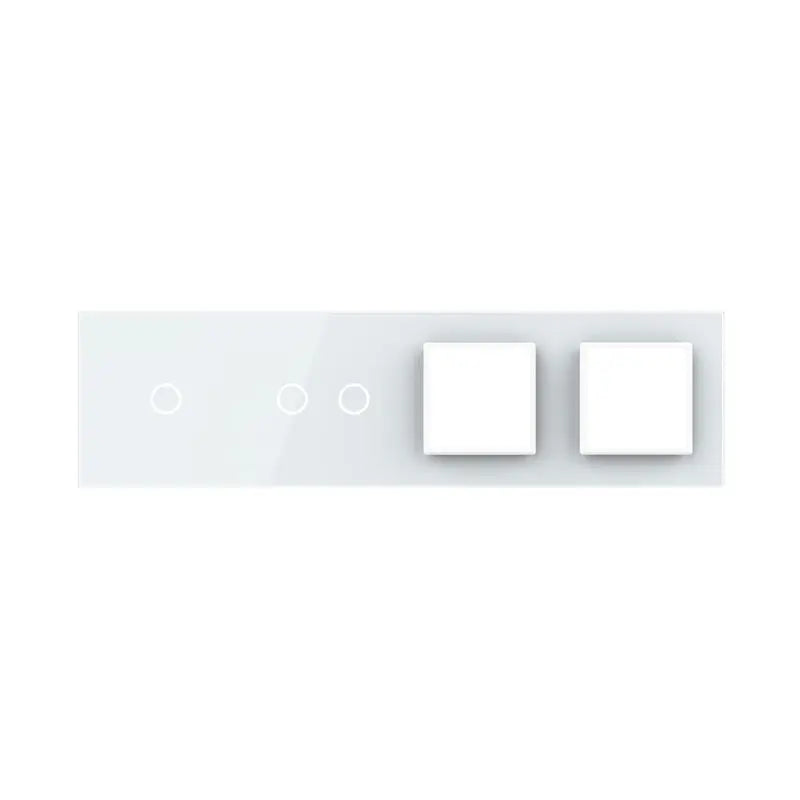 Construisez-le vous-même | Blanc | Cadre de recouvrement 1+2+SR+SR Livolo Nederland B.V.