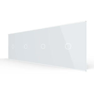 Livolo | Wit | 1+1+1+1 | Glasplaat | Touchschakelaar Livolo Nederland B.V.