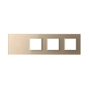 Zelf samenstellen | Goud | Afdekraam 1+SR+SR+SR Livolo Nederland B.V.