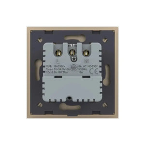 Livolo | Goud | SR | Wandcontactdoos + USB-C oplader Livolo Nederland B.V.