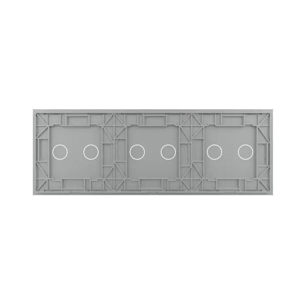 Livolo | Grijs | 2+2+2 | Glasplaat | Touchschakelaar Livolo Nederland B.V.