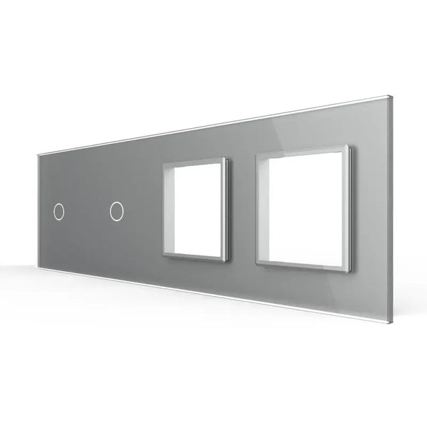 Livolo | Grijs | 1+1+SR+SR | Glasplaat | Combinatie Livolo Nederland B.V.