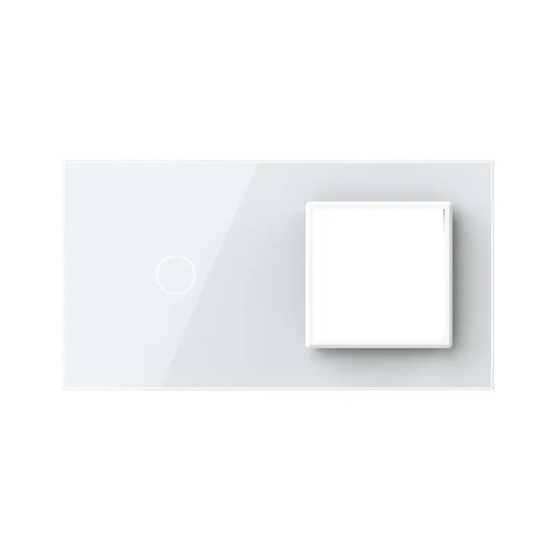 Construisez-le vous-même | Blanc | Cadre de recouvrement 1+SR Livolo Nederland B.V.