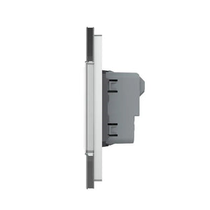 Livolo | Grijs | SR+SR | Wandcontactdoos | Zonder randaarde Livolo Nederland B.V.