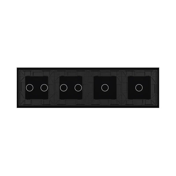 Livolo | Zwart | 1+1+2+2 | Glasplaat | Touchschakelaar Livolo Nederland B.V.