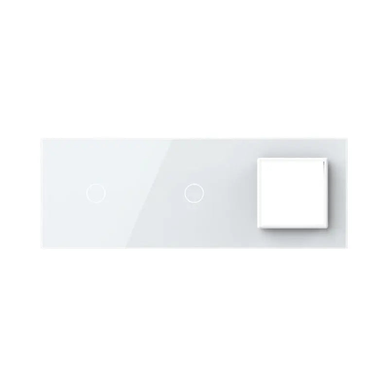 Construisez-le vous-même | Blanc | Cadre de recouvrement 1+1+SR Livolo Nederland B.V.