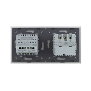 Livolo | Grijs | SR+1 | Aan/Uit | Wandcontactdoos + USB-C Oplader | Schakelaar Livolo Nederland B.V.