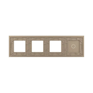 Livolo | Or | 1+SR+SR+SR | Assiette en verre | Combinaison Livolo Nederland B.V.