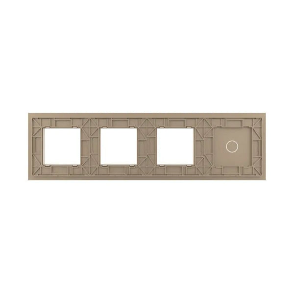 Livolo | Goud | 1+SR+SR+SR | Glasplaat | Combinatie Livolo Nederland B.V.