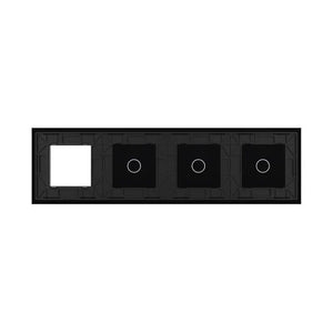 Livolo | Zwart | 1+1+1+SR | Glasplaat | Combinatie Livolo Nederland B.V.