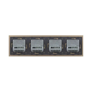 Livolo | Goud | 1+1+1+1 | Aan/Uit | Wisselschakelaar | Smart Home Livolo Nederland B.V.