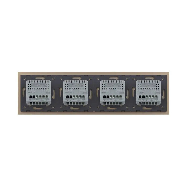 Livolo | Goud | 1+1+1+1 | Aan/Uit | Wisselschakelaar | Smart Home Livolo Nederland B.V.