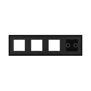 Livolo | Noir | 2+SR+SR+SR | Assiette en verre | Combinaison Livolo Nederland B.V.