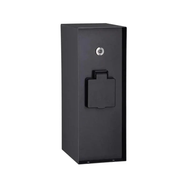 Buiten Wandcontactdoos | Zwart | 3 Stopcontacten | Waterdicht | Schemersensor Livolo Nederland B.V.