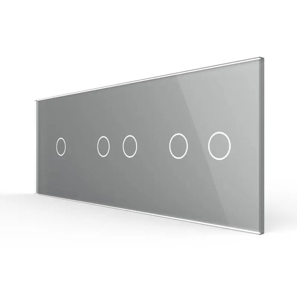 Livolo | Grijs | 1+2+2 | Glasplaat | Touchschakelaar Livolo Nederland B.V.