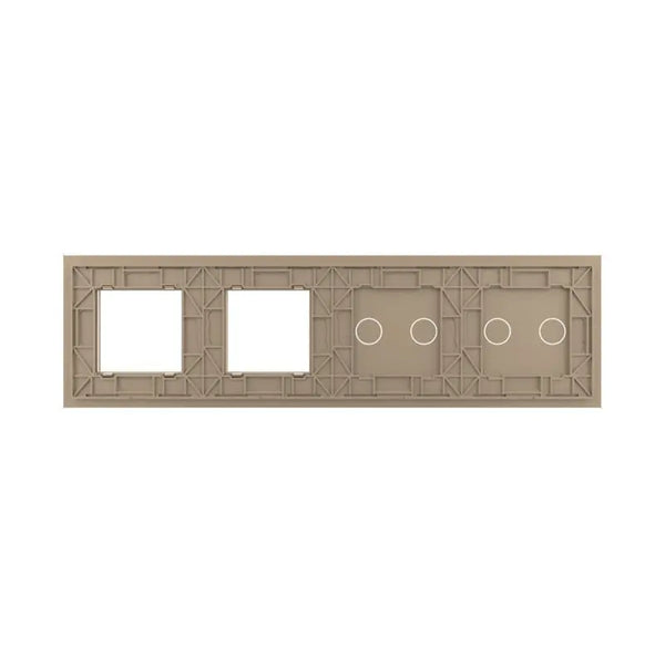 Livolo | Goud | 2+2+SR+SR | Glasplaat | Combinatie Livolo Nederland B.V.