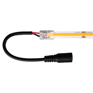 Voeding aansluiting | COB ledstrip | 10mm | 24V | Plug and Play | Male | 15cm kabel Livolo Nederland