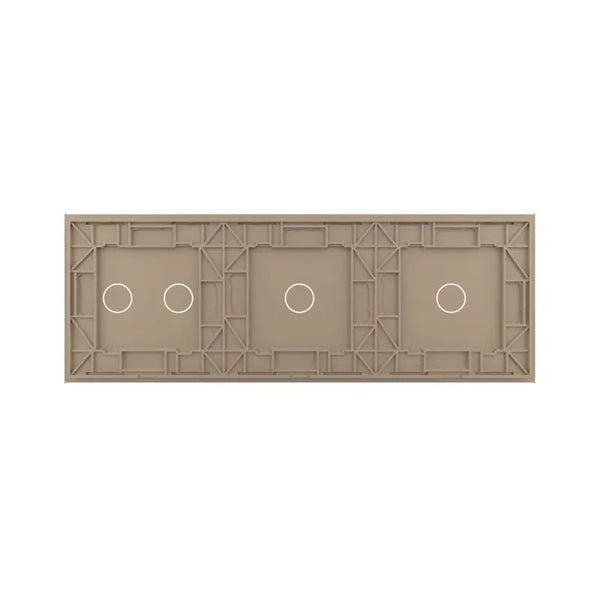 Livolo | Goud | 1+1+2 | Glasplaat | Touchschakelaar Livolo Nederland B.V.