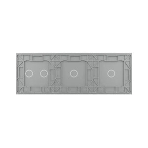 Livolo | Grijs | 1+1+2 | Glasplaat | Touchschakelaar Livolo Nederland B.V.
