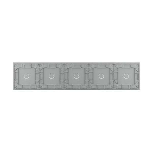 Livolo | Grijs | 1+1+1+1+1 | Glasplaat | Touchschakelaar Livolo Nederland B.V.