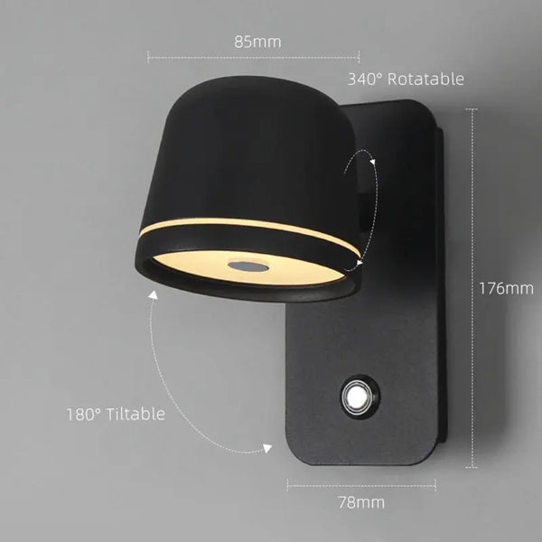Wandverlichting | Zwart | 1 | LED | Met touch dimmer | Dim to Warm Livolo Nederland B.V.