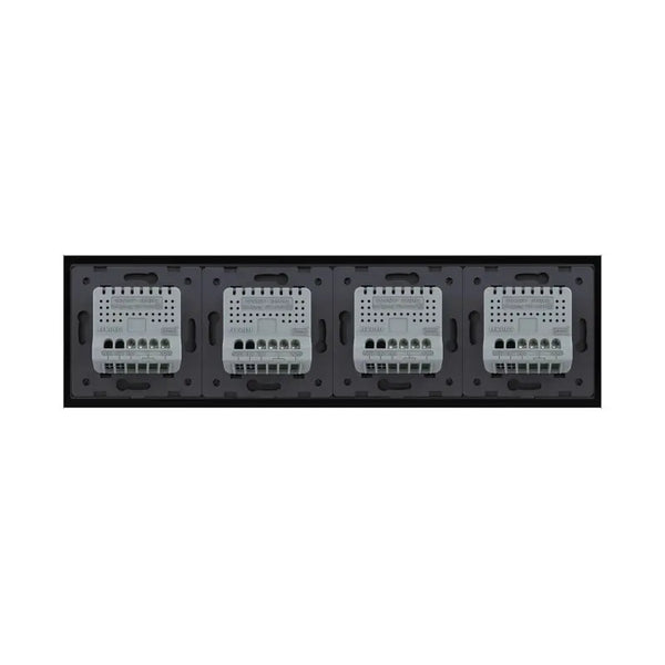 Livolo | Zwart | 1+1+1+1 | Dimmer | Wisselschakelaar Livolo Nederland B.V.