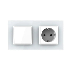 Livolo | Wit | SR+SR | Aan/Uit | Wipschakelaar | Wandcontactdoos Livolo Nederland B.V.