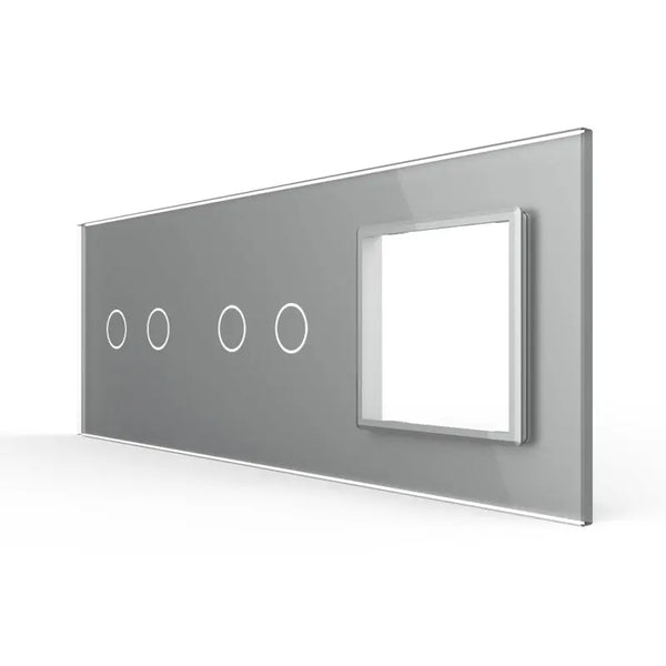 Livolo | Grijs | 2+2+SR | Glasplaat | Combinatie Livolo Nederland B.V.