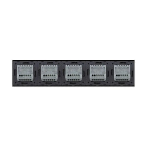 Livolo | Zwart | SR+SR+SR+SR+SR | Slide-Dimmer | Wisselschakelaar | Smart Home Livolo Nederland B.V.