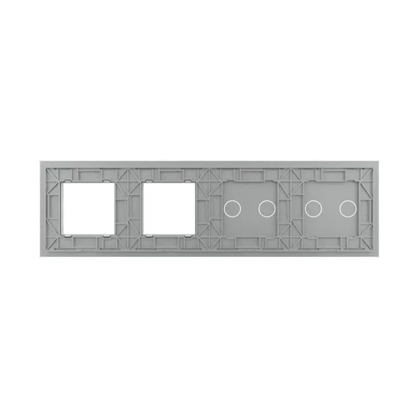 Livolo | Grijs | 2+2+SR+SR | Glasplaat | Combinatie Livolo Nederland B.V.