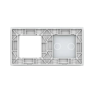 Livolo | Wit | 2+SR | Glasplaat | Combinatie Livolo Nederland B.V.