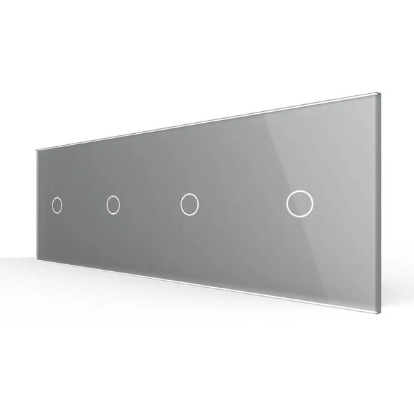 Livolo | Grijs | 1+1+1+1 | Glasplaat | Touchschakelaar Livolo Nederland B.V.