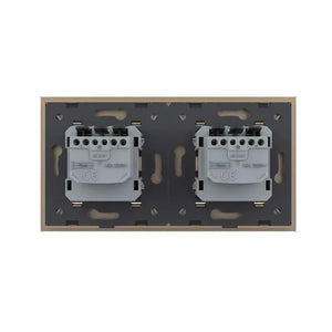 Livolo | Goud | SR+SR | Wandcontactdoos | IP44 Livolo Nederland B.V.